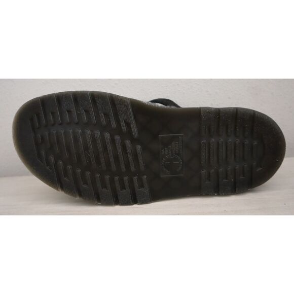 Dr. Martens Women's 10 Men's 9 Black Isham Crochet Wool + E.H Suede Mules - Picture 8 of 13